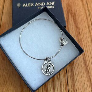 ALEX & ANI silver S bangle, bracelet